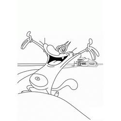 着色页: Oggy (卡通人物) #178512 - 免费可打印着色页