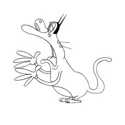 着色页: Oggy (卡通人物) #178514 - 免费可打印着色页
