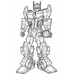 着色页: Optimus Prime (卡通人物) #214272 - 免费可打印着色页