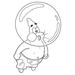 着色页: Patrick Star (卡通人物) #220643 - 免费可打印着色页
