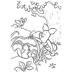 着色页: Piglet - 免费可打印着色页