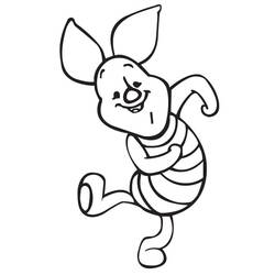 着色页: Piglet (卡通人物) #209514 - 免费可打印着色页