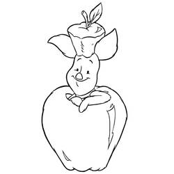 着色页: Piglet (卡通人物) #209515 - 免费可打印着色页
