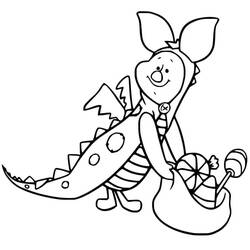 着色页: Piglet (卡通人物) #209519 - 免费可打印着色页