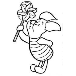 着色页: Piglet (卡通人物) #209520 - 免费可打印着色页