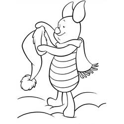 着色页: Piglet (卡通人物) #209521 - 免费可打印着色页