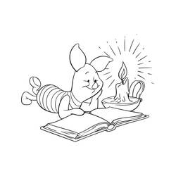 着色页: Piglet (卡通人物) #209523 - 免费可打印着色页