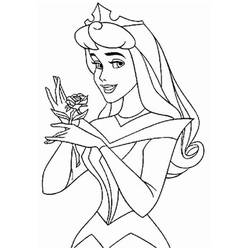 着色页: Princess Aurora (卡通人物) #181912 - 免费可打印着色页