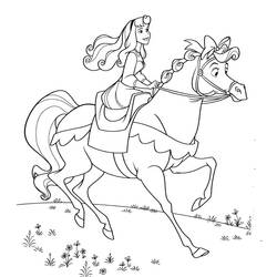 着色页: Princess Aurora (卡通人物) #181913 - 免费可打印着色页