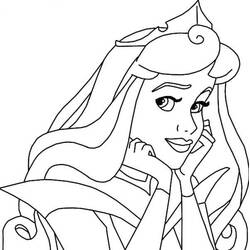 着色页: Princess Aurora (卡通人物) #181917 - 免费可打印着色页
