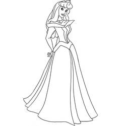 着色页: Princess Aurora (卡通人物) #181920 - 免费可打印着色页