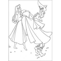着色页: Princess Aurora (卡通人物) #181921 - 免费可打印着色页