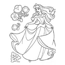 着色页: Princess Aurora (卡通人物) #181922 - 免费可打印着色页