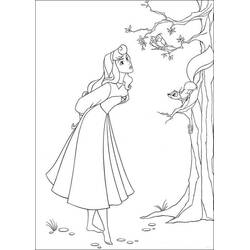 着色页: Princess Aurora (卡通人物) #181928 - 免费可打印着色页