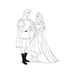 着色页: Princess Aurora (卡通人物) #181929 - 免费可打印着色页