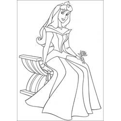 着色页: Princess Aurora (卡通人物) #181930 - 免费可打印着色页