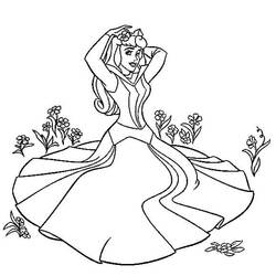 着色页: Princess Aurora (卡通人物) #181932 - 免费可打印着色页
