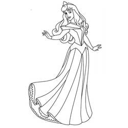 着色页: Princess Aurora (卡通人物) #181933 - 免费可打印着色页