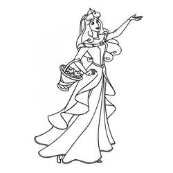 着色页: Princess Aurora (卡通人物) #181936 - 免费可打印着色页