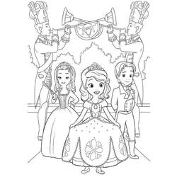 着色页: Princess Sofia (卡通人物) #182017 - 免费可打印着色页