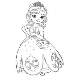 着色页: Princess Sofia (卡通人物) #182022 - 免费可打印着色页