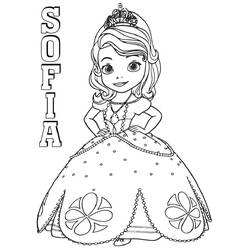 着色页: Princess Sofia (卡通人物) #182023 - 免费可打印着色页