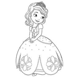 着色页: Princess Sofia (卡通人物) #182028 - 免费可打印着色页