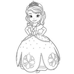 着色页: Princess Sofia (卡通人物) #182029 - 免费可打印着色页