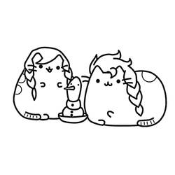 着色页: Pusheen (卡通人物) #188445 - 免费可打印着色页