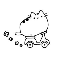 着色页: Pusheen - 免费可打印着色页