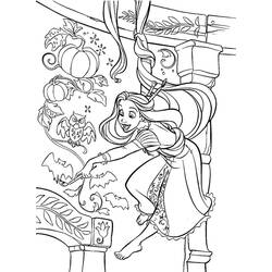 着色页: Rapunzel (卡通人物) #170051 - 免费可打印着色页