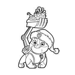 着色页: PAW Patrol瓦砾 (卡通人物) #181642 - 免费可打印着色页