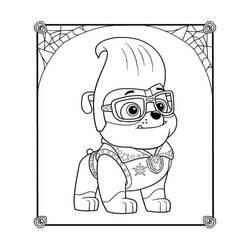 着色页: PAW Patrol瓦砾 (卡通人物) #181644 - 免费可打印着色页