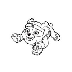 着色页: PAW Patrol瓦砾 (卡通人物) #181648 - 免费可打印着色页