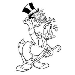 着色页: Scrooge McDuck (卡通人物) #199840 - 免费可打印着色页