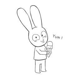 着色页: Simon Rabbit - 免费可打印着色页