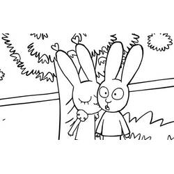 着色页: Simon Rabbit (卡通人物) #192965 - 免费可打印着色页