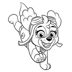 着色页: PAW Patrol史黛拉 - 免费可打印着色页