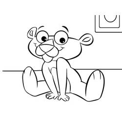 着色页: The Pink Panther - 免费可打印着色页