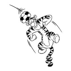 着色页: Tigger (卡通人物) #188240 - 免费可打印着色页