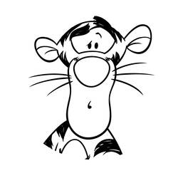 着色页: Tigger (卡通人物) #188246 - 免费可打印着色页