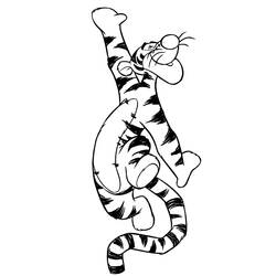 着色页: Tigger (卡通人物) #188249 - 免费可打印着色页
