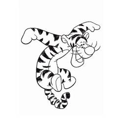 着色页: Tigger (卡通人物) #188250 - 免费可打印着色页
