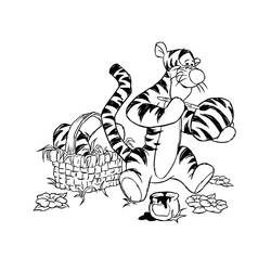 着色页: Tigger (卡通人物) #188252 - 免费可打印着色页