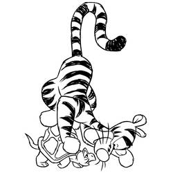 着色页: Tigger (卡通人物) #188255 - 免费可打印着色页