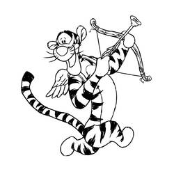 着色页: Tigger (卡通人物) #188256 - 免费可打印着色页