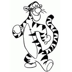 着色页: Tigger (卡通人物) #188257 - 免费可打印着色页