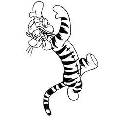 着色页: Tigger (卡通人物) #188259 - 免费可打印着色页
