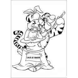 着色页: Tigger (卡通人物) #188260 - 免费可打印着色页