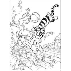 着色页: Tigger (卡通人物) #188261 - 免费可打印着色页
